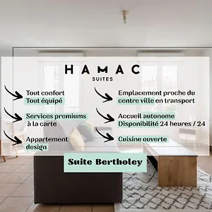 Hamac Suites - Studio Bertholey - 2people Appartement